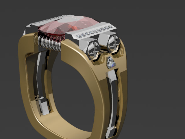 mechanical gent's ring